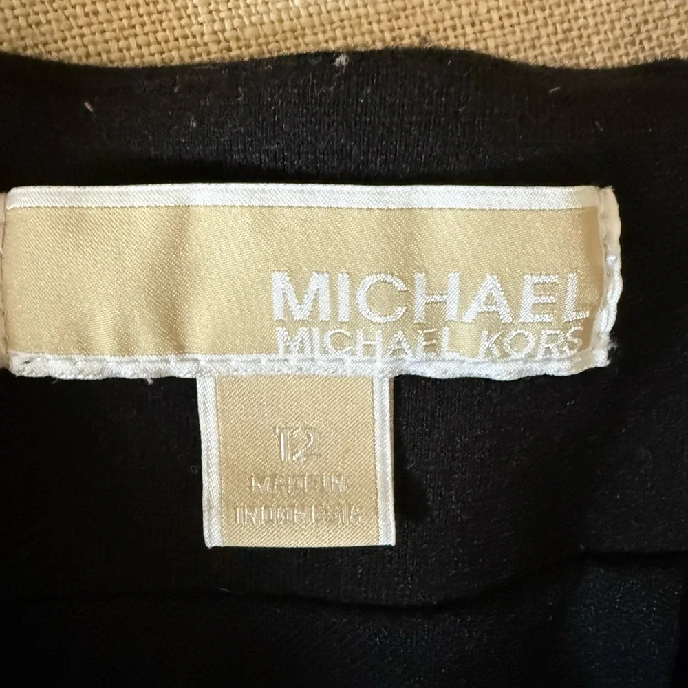 Michael Kors Black Pencil Skirt with Zipper Accents - Picture 4 of 5